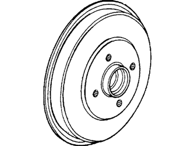 Honda 42610-SA3-010 Drum, Rear Brake