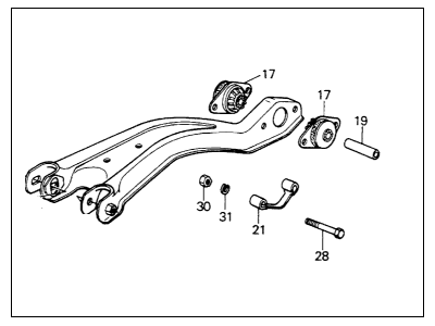 Honda 52370-SA0-600 Arm, Passenger Side Radius