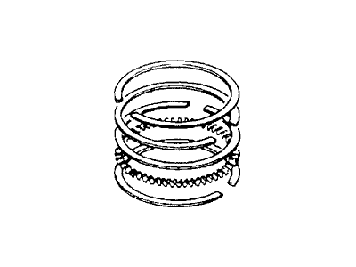 Honda 13021-PA5-004 Ring Set, Piston (Over Size) (0.25) (Riken)