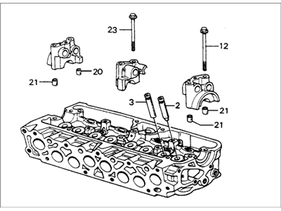 1982 Honda Civic Cylinder Head - 12010-PA6-030