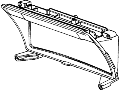 1981 Honda Civic Gauge Trim - 37102-SA0-672