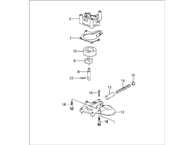 1983 Honda Civic Oil Pump - 15100-PA6-000