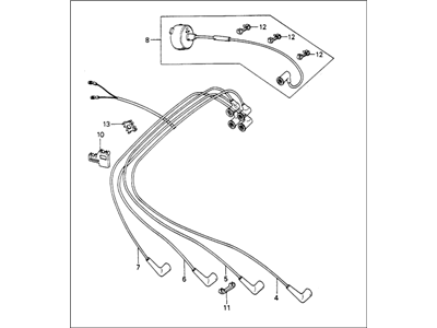 Honda 32700-PA6-670 Wire Assembly, Ignition