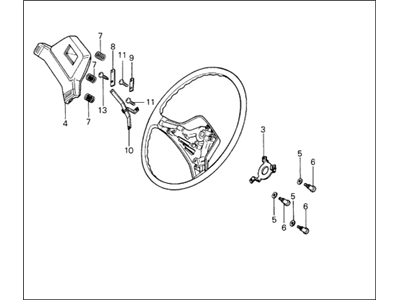 1983 Honda Civic Steering Wheel - 53110-SA0-674ZB