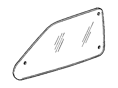 Honda 73150-SA0-020 Glass, L. Quarter Window