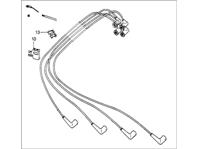 Honda 32713-PA6-670 Wire, Ignition (No.3)