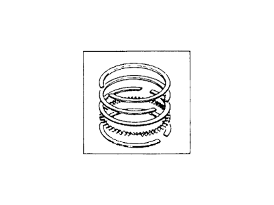 1976 Honda Accord Piston Rings - 13021-PA6-004