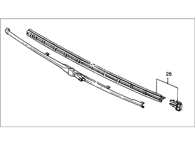 1982 Honda Civic Wiper Blade - 38470-SA0-671