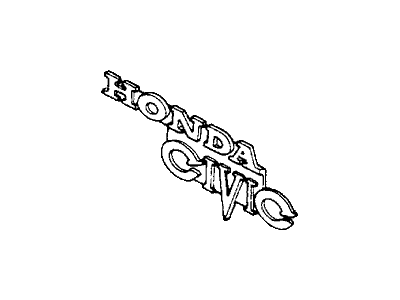 1981 Honda Civic Emblem - 87301-SA0-660