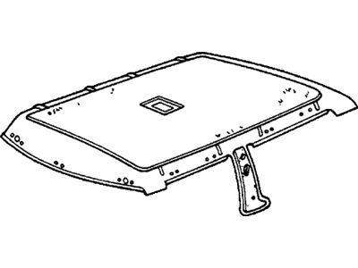 Honda 71800-SA0-682ZA Lining Assy., Roof *Y8L* (WARM WHITE)