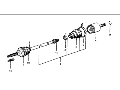 1976 Honda Civic Axle Shaft - 44305-659-000