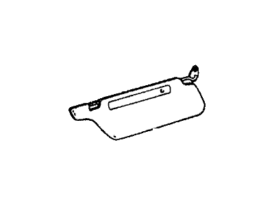 Honda 88210-659-004 Sunvisor Assembly, Passenger Side