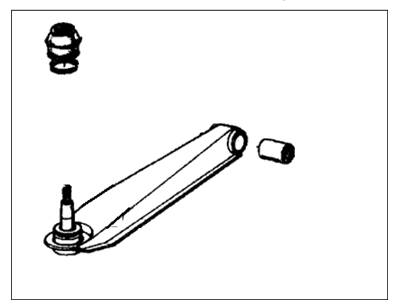 Honda 51360-659-670 Arm, Driver Side (Lower)