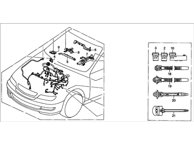 Honda 32110-P8C-A51 Wire Harness, Engine