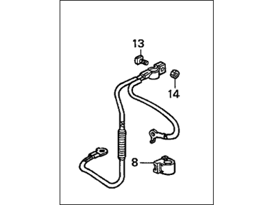 Honda 32600-S87-A00 Cable Assembly, Ground