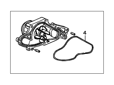 Honda 19200-P8A-A03 Water Pump