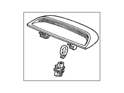 Honda 34271-S84-003ZA Lamp Unit, High Mount Stop *B95L* (LAPIS)