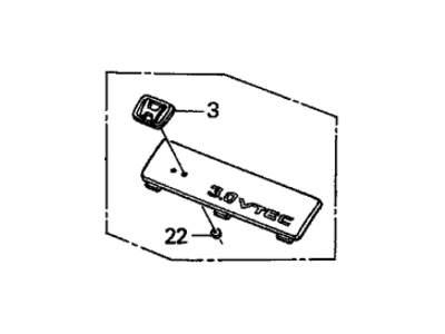 Honda 17125-P8C-A00 Plate, Design