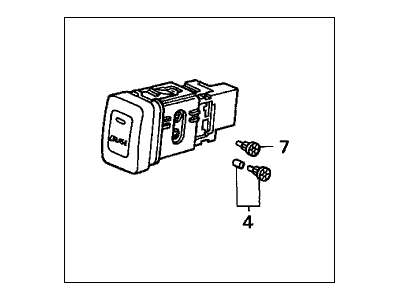 Honda 36775-S84-A01 Switch Assembly, Cruise Main