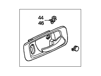 Honda 72125-S84-A01ZA Case, Right Front Inside (Lapis)