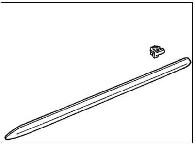 2000 Honda Accord Door Moldings - 75302-S84-A11ZC