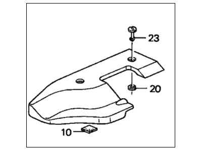 Honda 17124-P8C-A00 Cover Assy., L. Engine Side