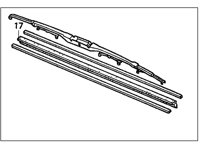 Honda 76630-S84-A01 Blade, Windshield Wiper (475MM)