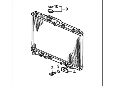 Honda 19010-P8C-A51 Radiator (Denso)