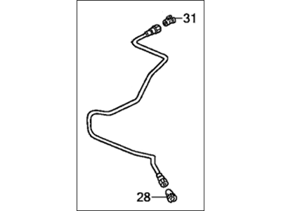 Honda 17704-S84-A03 Tube, Return