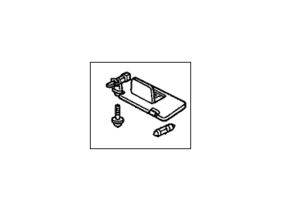 Honda 83230-S84-A03ZB Sunvisor Assembly, Passenger Side (Pale Quartz) (Mirror)