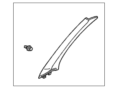 Honda 84101-S84-A02ZB Garnish Assy., R. FR. Pillar *NH302L* (PALE QUARTZ)