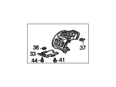 Honda 77620-S84-A01ZB Outlet Assy., Driver *NH284L* (LIGHT QUARTZ GRAY)