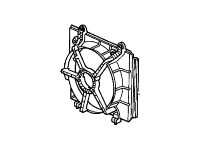 2002 Honda Accord Fan Shroud - 19015-PAA-A01