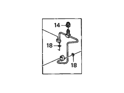 Honda 80331-S84-A01 Pipe, Condenser