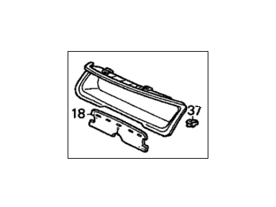 Honda 77200-S84-A00ZA Panel Assy., Meter *NH167L* (GRAPHITE BLACK)