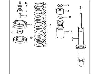 2001 Honda Accord Shock Absorber - 51602-S84-A18