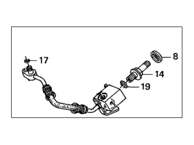 Honda 16722-P8F-J02 Hose B, Fuel Feed