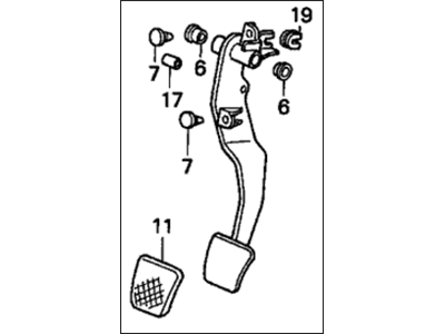 Honda 46910-S84-A51 Pedal, Clutch