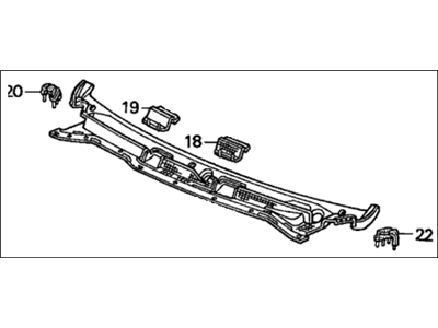 Honda 74200-S84-A00 Cowl Top Assy.