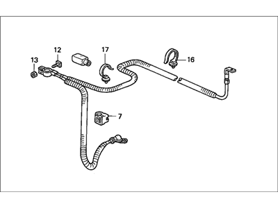 Honda 32410-S84-A00 Cable Assembly, Starter