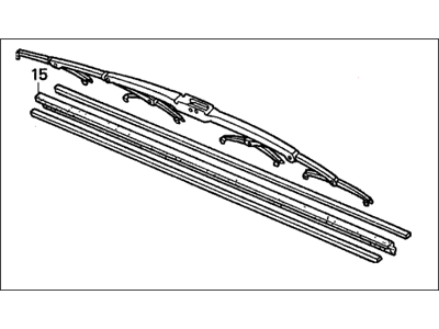 Honda 76620-S84-A01 Blade, Windshield Wiper (600MM)