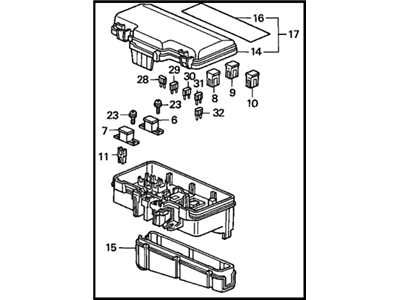 Honda 38250-S84-A02 Box Assembly, Relay
