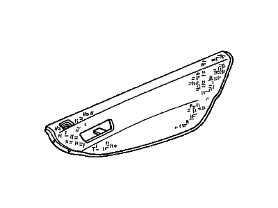 83784-S4K-A82ZC Honda Pad Assy., L. RR. Door Center *B95L* (LEA) (LAPIS) Illustration 1 of 1