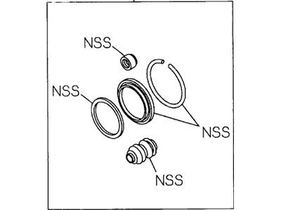 Honda 8-97012-871-0 Caliper Seal Kit