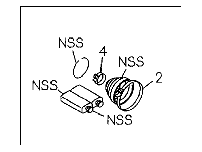 Honda Passport CV Boot - 8-97138-981-1