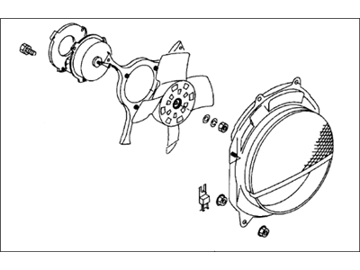 Honda 8-97074-707-0 Motor Assembly, Fan