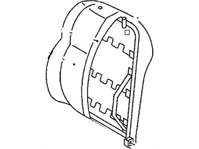 Honda 8-94373-780-0 Pad, L. FR. Seat-Back