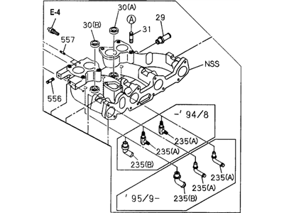 1994 Honda Passport Intake Manifold - 8-97070-556-4