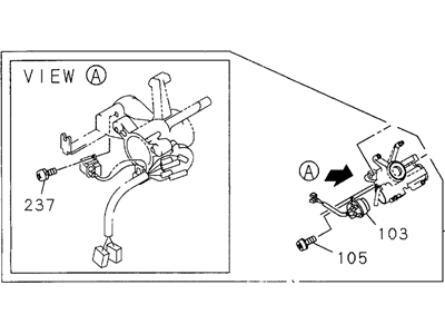 Honda 8-97135-981-1 Lock Asm Steering