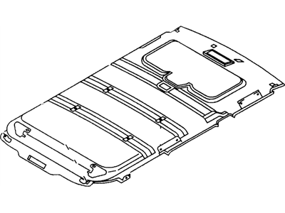 Honda 8-97007-996-5 Lining, Roof (Gray)